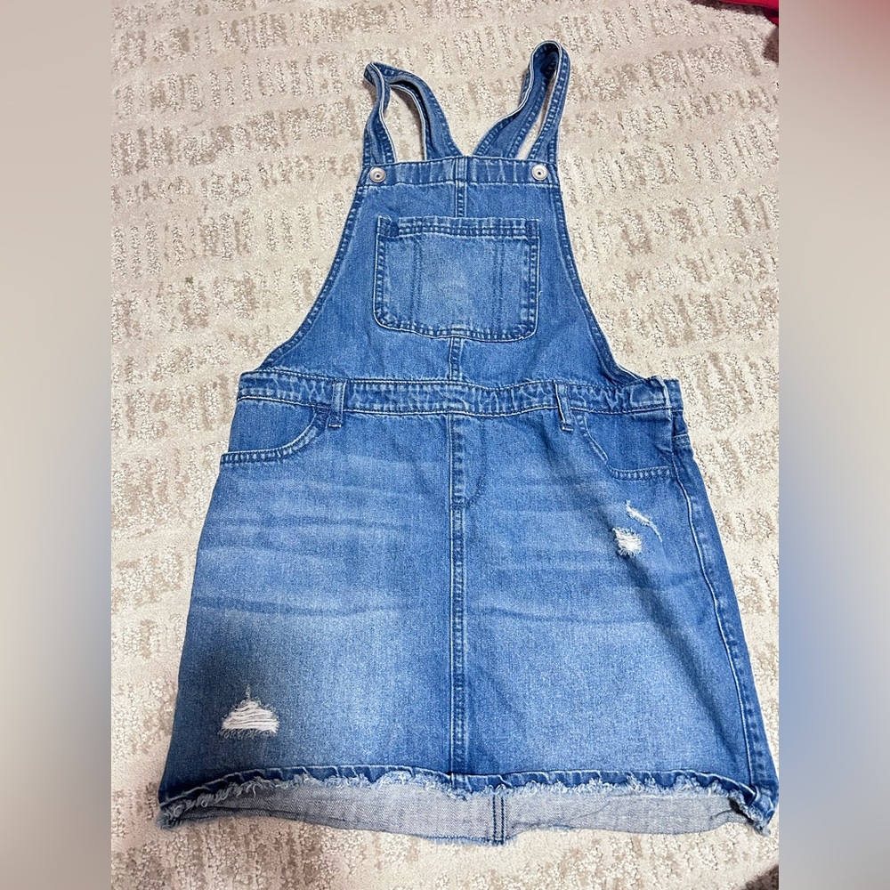 Blue Jean skirt overalls